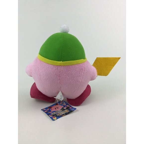 Kirby Sword Plush Kirby's Adventure 7" Stuffed Toy Japanese Nintendo Sanei Tags - Picture 3 of 7
